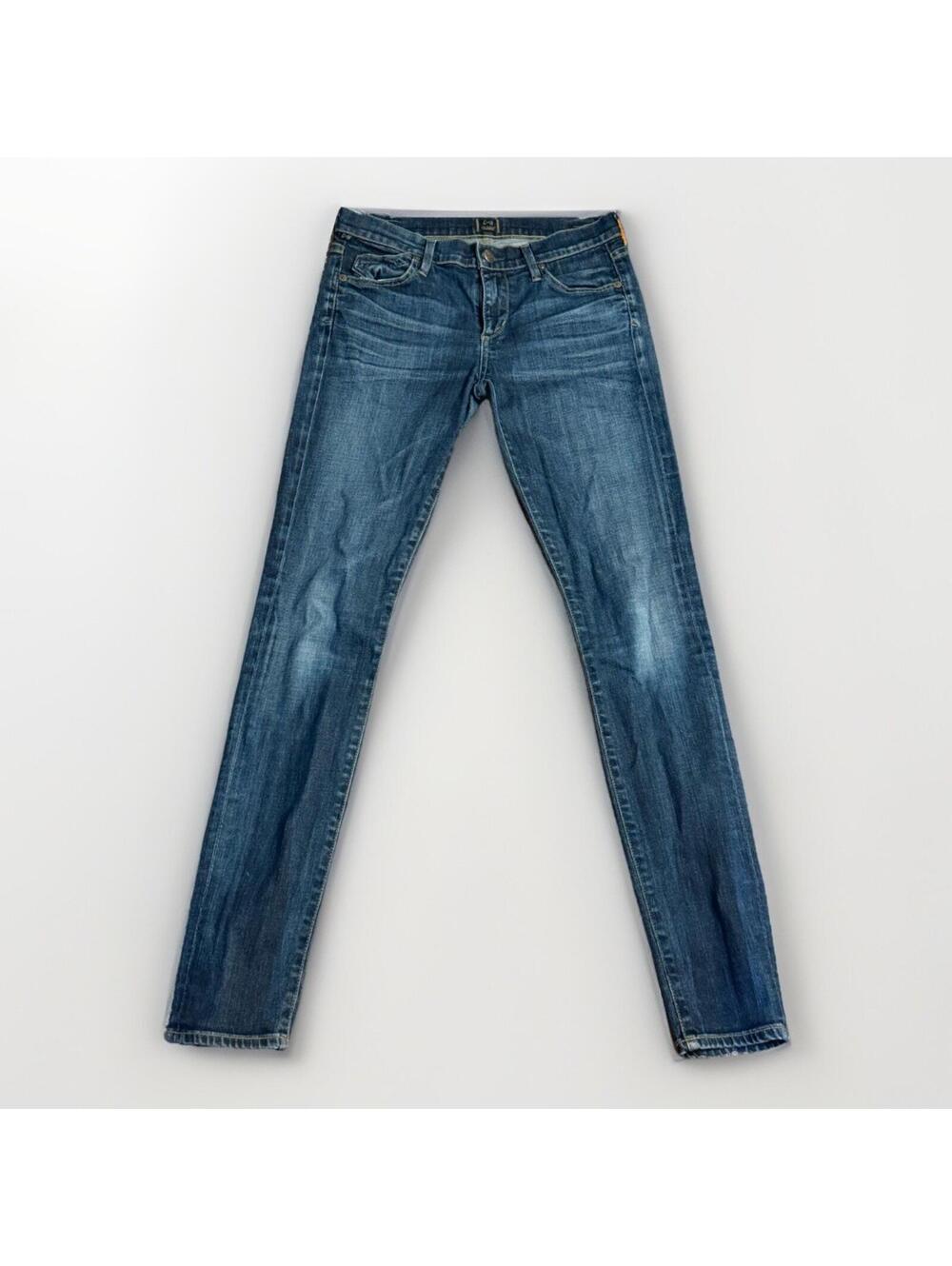 Citizens Of Humanity Avedon Ultra Skinny Jeans Womens 28 Blue Low Rise Denim